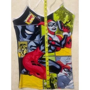 DC Harley Quinn Size Medium Spaghetti Strap Blouse